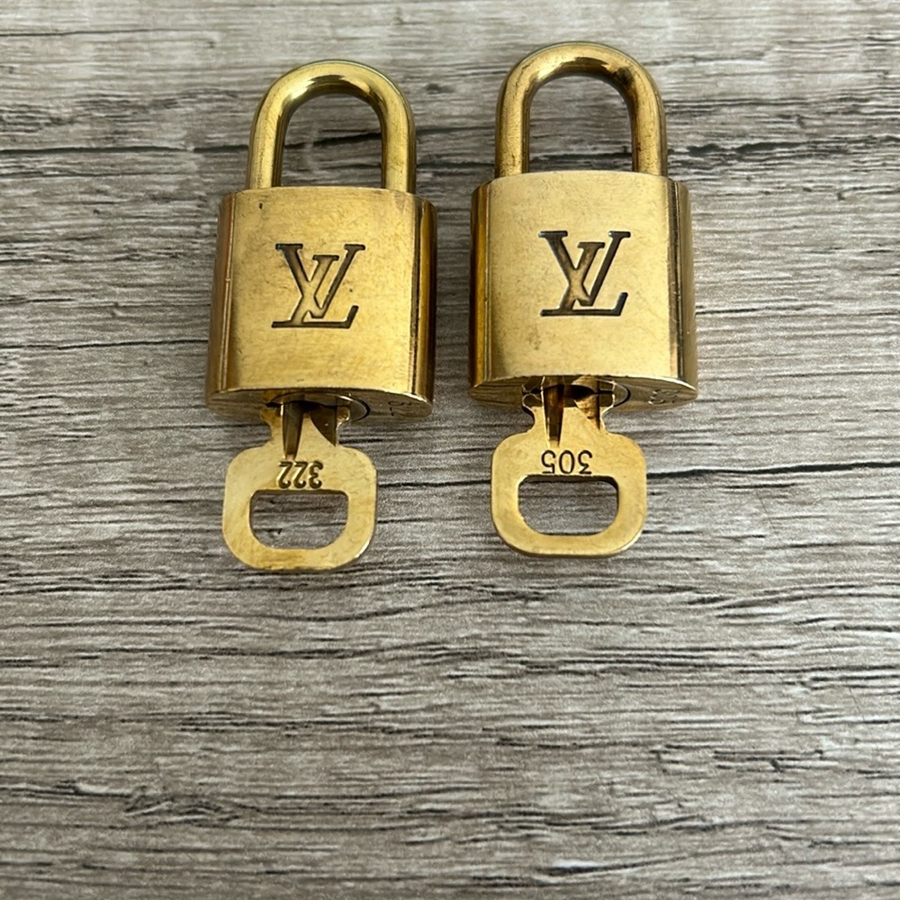 2 Authentic Louis Vuitton Lock and Keys - random number